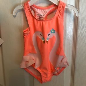 Carter’s Baby Girl 6mo Flamingo Swimsuit NWT